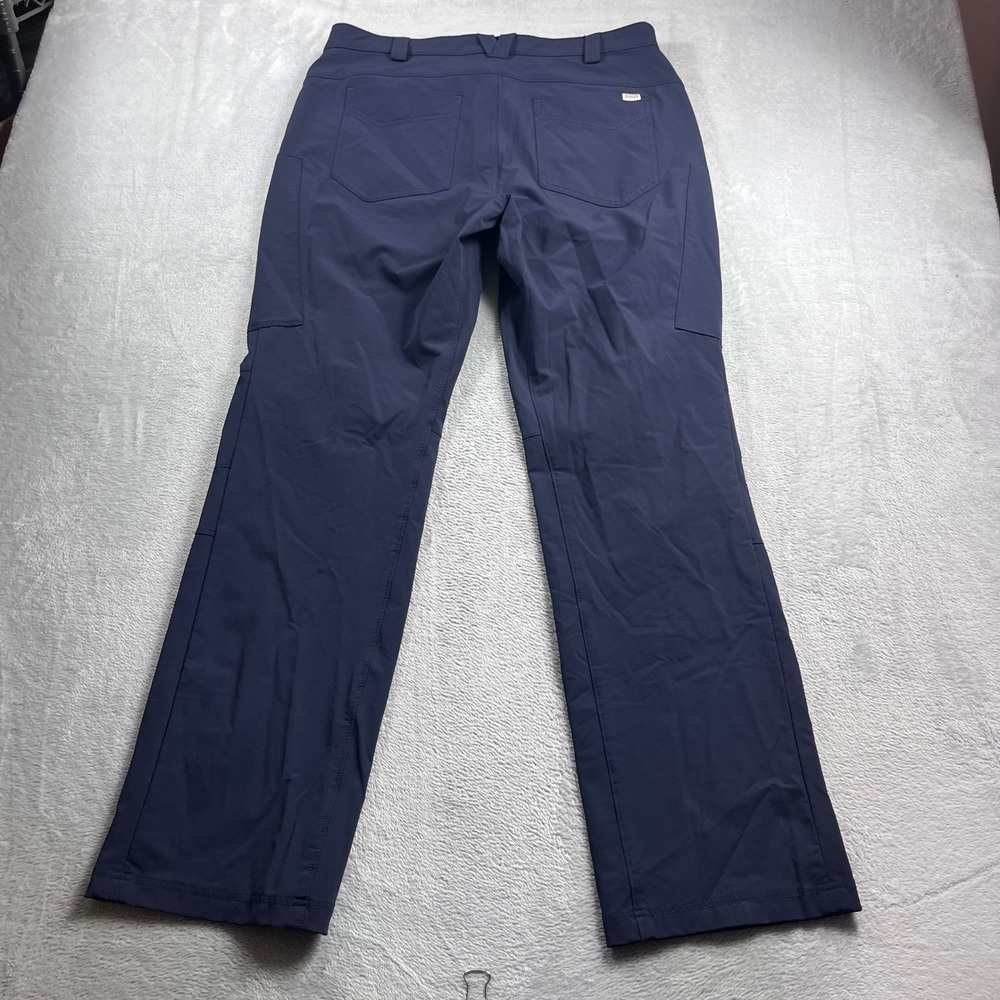 Duluth Trading Co Flexpedition Bootcut Pants Navy Blue 14x33 Hiking Work 95704 - Picture 11 of 13